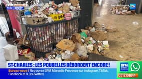 Gare Saint-Charles: les poubelles débordent à cause de la grève des agents de Laser Propreté  