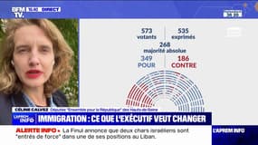 Nouvelle loi immigration souhaitée par Bruno Retailleau: "Réagir à des faits divers n'est pas la bonne chose à faire", réagit Céline Calvez (EPR)