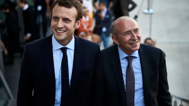Emmanuel Macron et Gérard Collomb en septembre 2016.
