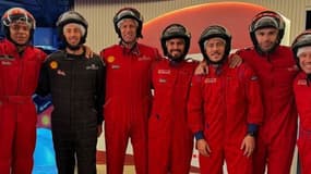 Kylian Mbappé au karting de Carlos Sainz avec Eden Hazard, le 13 novembre 2024