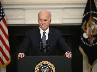 Joe Biden lors d'une conférence de presse à Washington le 31 mai 2024