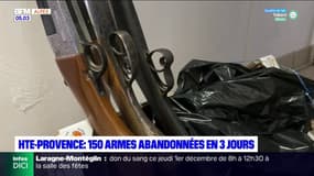 Alpes-de-Haute-Provence : 150 armes abandonnées en trois jours