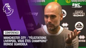 Manchester City : "Félicitations Liverpool, vous êtes champions" ironise Guardiola