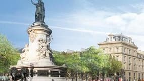 Une nouvelle place de la République rendue aux piétons