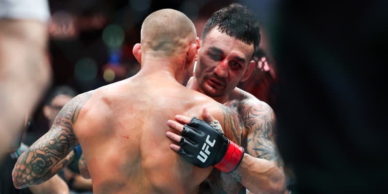 Dustin Poirier et Max Holloway à l'UFC 318