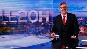 Jean-Luc Mélenchon sur le plateau de TF1 dimanche 8 novembre 2020. 