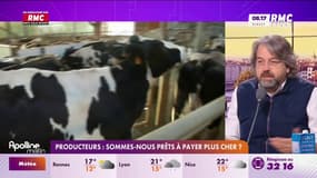 "Les producteurs travaillent dur pour nous nourrir, il faut qu'ils vivent de leur métier" lance Nicolas Chabanne