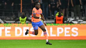 Jonathan Rowe lors du match de Ligue 1 OL-OM le 22/09/2024