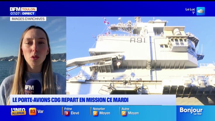 Le porte-avions cdg repart en mission ce mardi