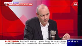 Laurent Berger: "Emmanuel Macron n'a pas parlé aux salariés et à ceux qui se mobilisent" lors de son intervention