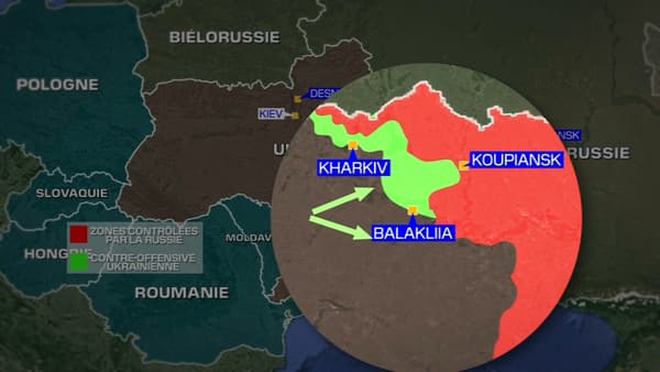 The situation of the Ukrainian front in the east of the country on September 11, 2022.