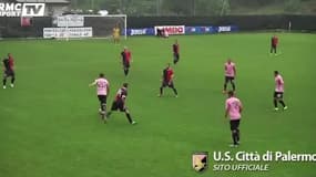 Franco Vazquez (Palerme) met 3 petits ponts à la suite en 5 secondes 