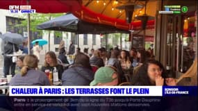 Paris: les terrasses font le plein avec la hausse des températures