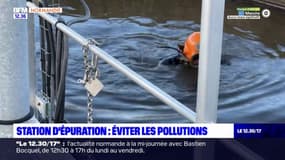 Orne: un scaphandrier pour nettoyer la station d'épuration d'Ecouché afin d'éviter la pollution