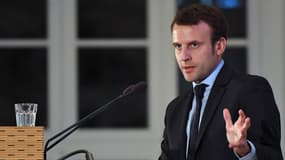 Emmanuel Macron lors d'une conférence donnée à l'université Humbolt de Berlin, le 10 janvier 2017.