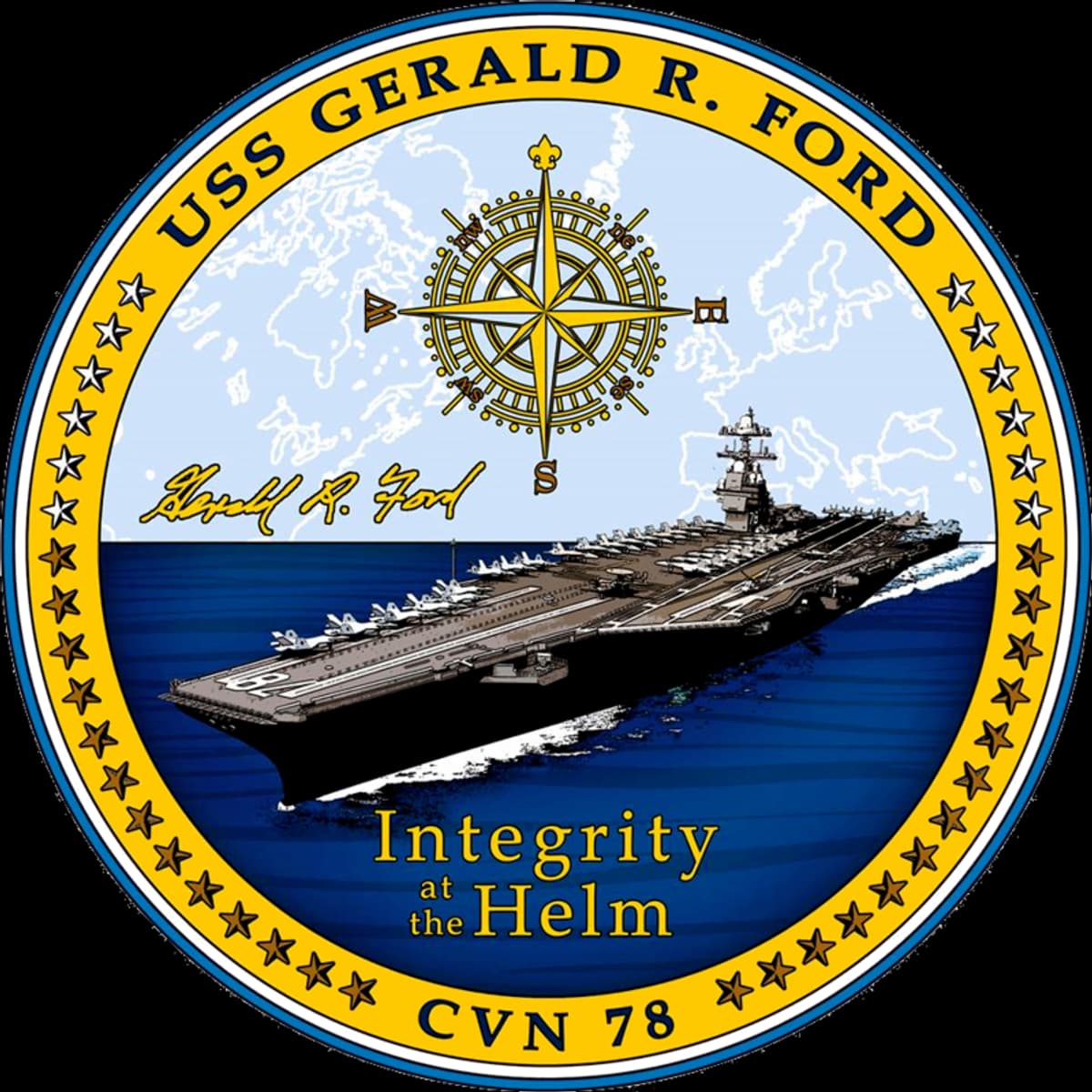 L'USS Gerald R. Ford, le plus grand porte-avions du monde, est en route ...