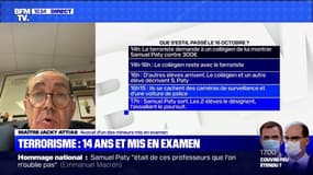 Maître Jacky Attias sur l'assassinat de Samuel Paty: "Mon jeune client n'avait jamais vu une somme aussi importante (...) il a cédé malheureusement à cette tentation"