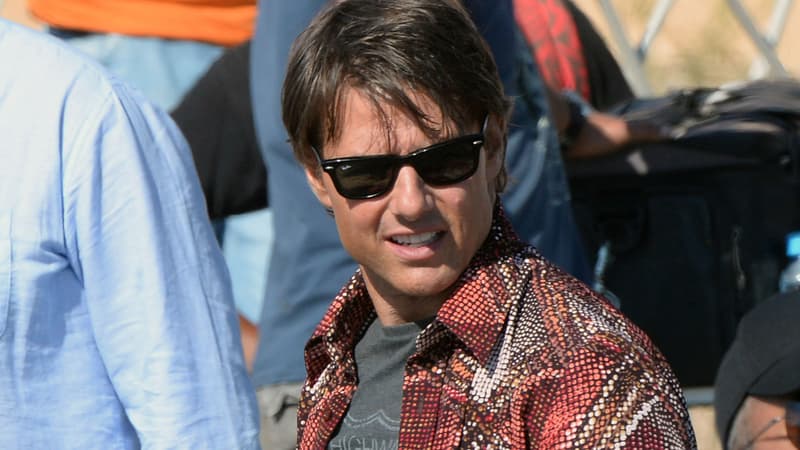 Tom Cruise sur le tournage de "Mission Impossible 5" au Maroc en 2014