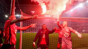 Lucas Chevalier et Bafodé Diakité, le 30 mars après Lille-Lens