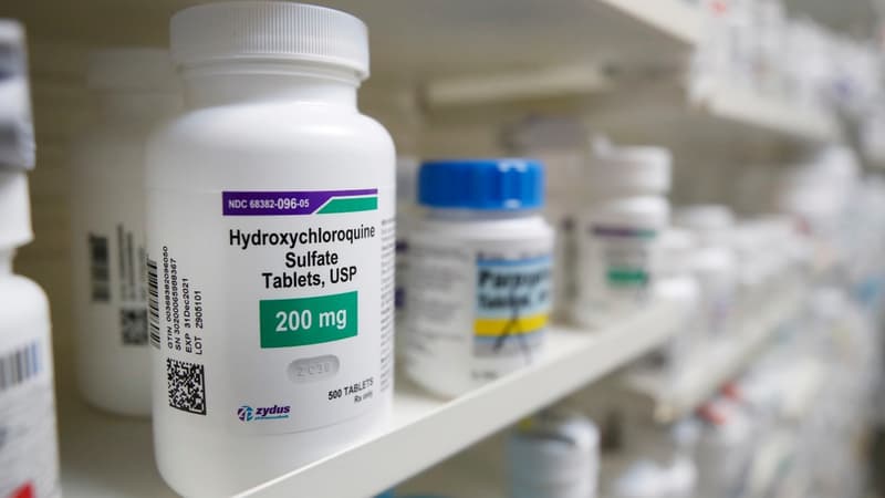 Boîte d'hydroxychloroquine vendue dans une pharmacie américaine (illustration) 