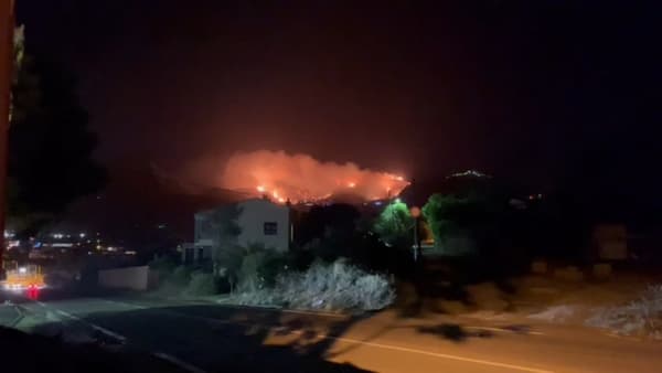 Le feu qui a touché la Haute-Corse, dans la nuit du mardi 25 au mercredi 26 juillet 2023 