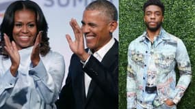 Le couple Obama, Chadwick Boseman