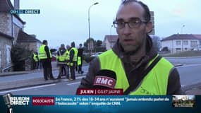 Julien, "gilet jaune": "S'il faut qu'on fasse Noël, ici, on fera Noël ici ! On ne lâchera rien du tout." 