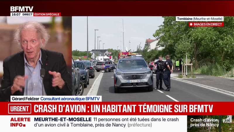 Crash d'avion mortel en Meurthe-et-Moselle: "un accident d'avion, pas un problème de parachute", explique Gérard Feldzer, Consultant aéronautique BFMTV