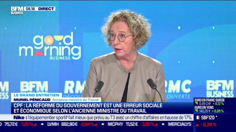 CPF: la réforme du gouvernement est une erreur sociale et économique selon Muriel Pénicaud