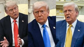 Donald Trump à la Maison Blanche, à Washington D.C. (montage)