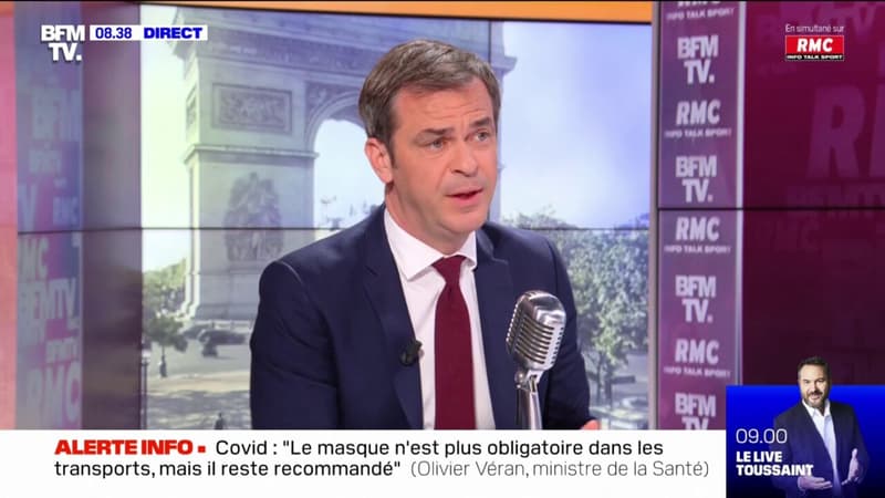 Covid-19: Olivier Véran n'exclut pas un retour du masque obligatoire et d'une nouvelle dose de vaccin