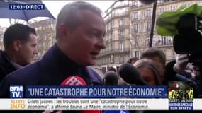 Bruno Le Maire: les troubles lors des manifestations des gilets jaunes sont "une catastrophe pour notre économie"