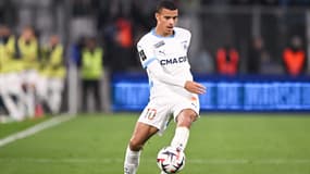 Mason Greenwood face à Brest en Ligue 1, le 27 avril 2025.