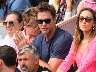 Tom Brady lors de la finale masculine de Roland-Garros en 2023