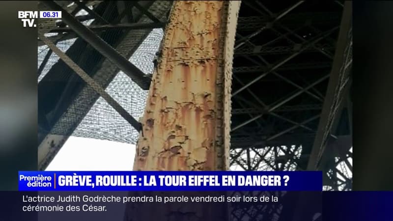 Traces de rouille: est-ce que la Tour Eiffel est en mauvais état?