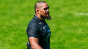 Le rugbyman néo-zélandais Ofa Tu'ungafasi, à Lyon le 4 septembre 2023