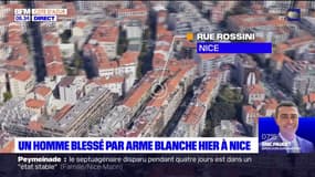 Nice: un homme de 35 ans blessé à l'arme blanche, une personne interpellée