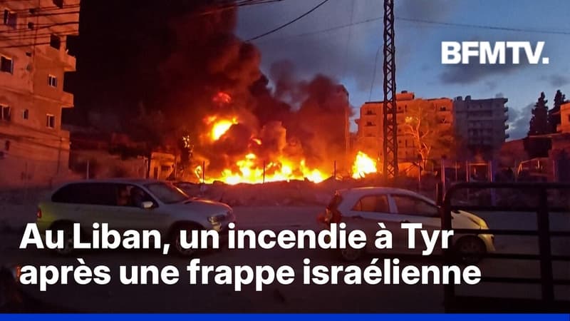 Guerre au Moyen-Orient: un incendie dans la ville de Tyr après une frappe israélienne