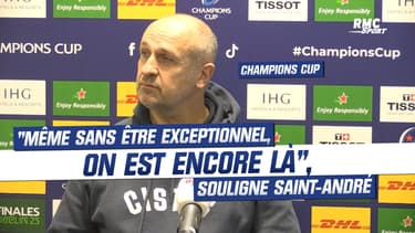 Champions Cup : "Même sans être exceptionnel, on est encore là", souligne Saint-André