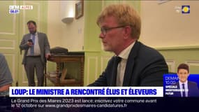 Plan loup: le ministre a rencontré élus et éleveurs des Alpes du Sud