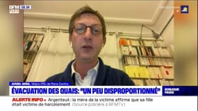 Evacuation des quais de Seine: le maire de Paris Centre Ariel Weil regrette une mesure "un peu disproportionnée"