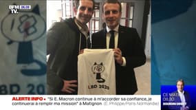 Emmanuel Macron s’explique sur sa photo avec un t-shirt "LBD 2020" à Angoulême