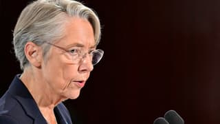 La Première ministre Élisabeth Borne le 16 octobre 2023 