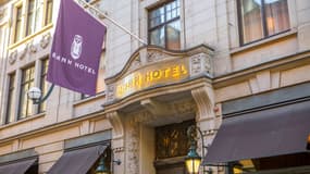 Le Bank Hotel (ici la façade photographiée, le 15 octobre 2024) où Kylian Mbappé a résidé lors de son séjour à Stockholm