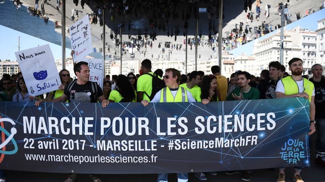 La "marche pour les sciences" à Marseille le 22 avril 2017.