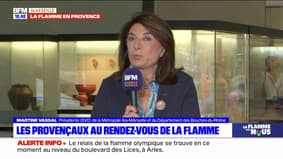 "Une grosse réussite", se félicite Martine Vassal après le passage de la flamme olympique dans les Bouches-du-Rhône