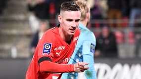 La célébration "palet" de Benjamin Bourigeaud après son but face à Nice
