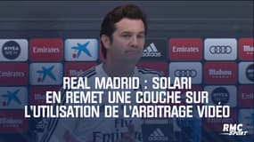 Real Madrid : Solari en remet une couche sur l'utilisation de l'arbitrage vidéo