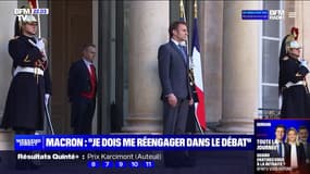 Quels sont les thèmes abordés par Emmanuel Macron dans son entretien au Parisien, un an après sa réélection ? 