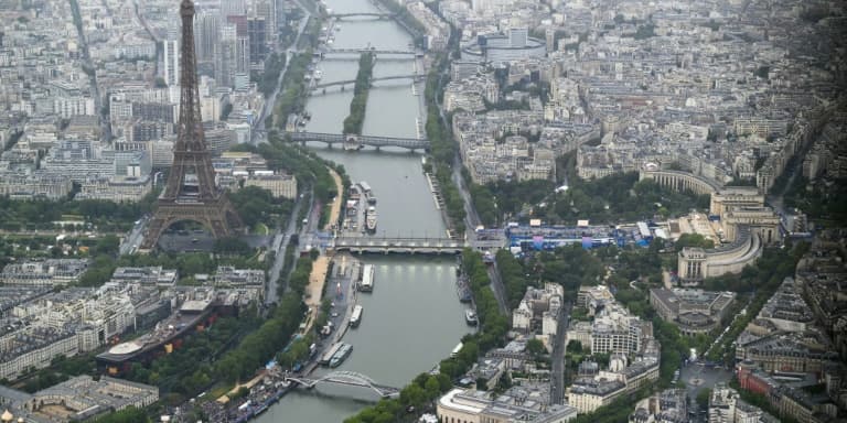 Photographie de Paris vue du ciel, le 26 juillet